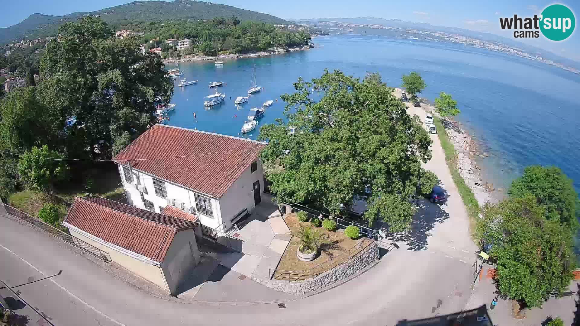 Webcam porto Ika – Vista LIVE sul porto e le luci di Opatija