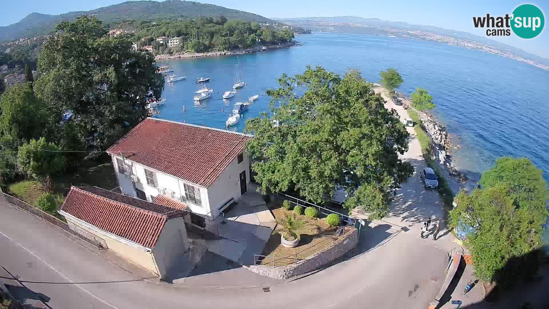 Ika Harbor Webcam – LIVE View of the Harbor and Opatija Lights