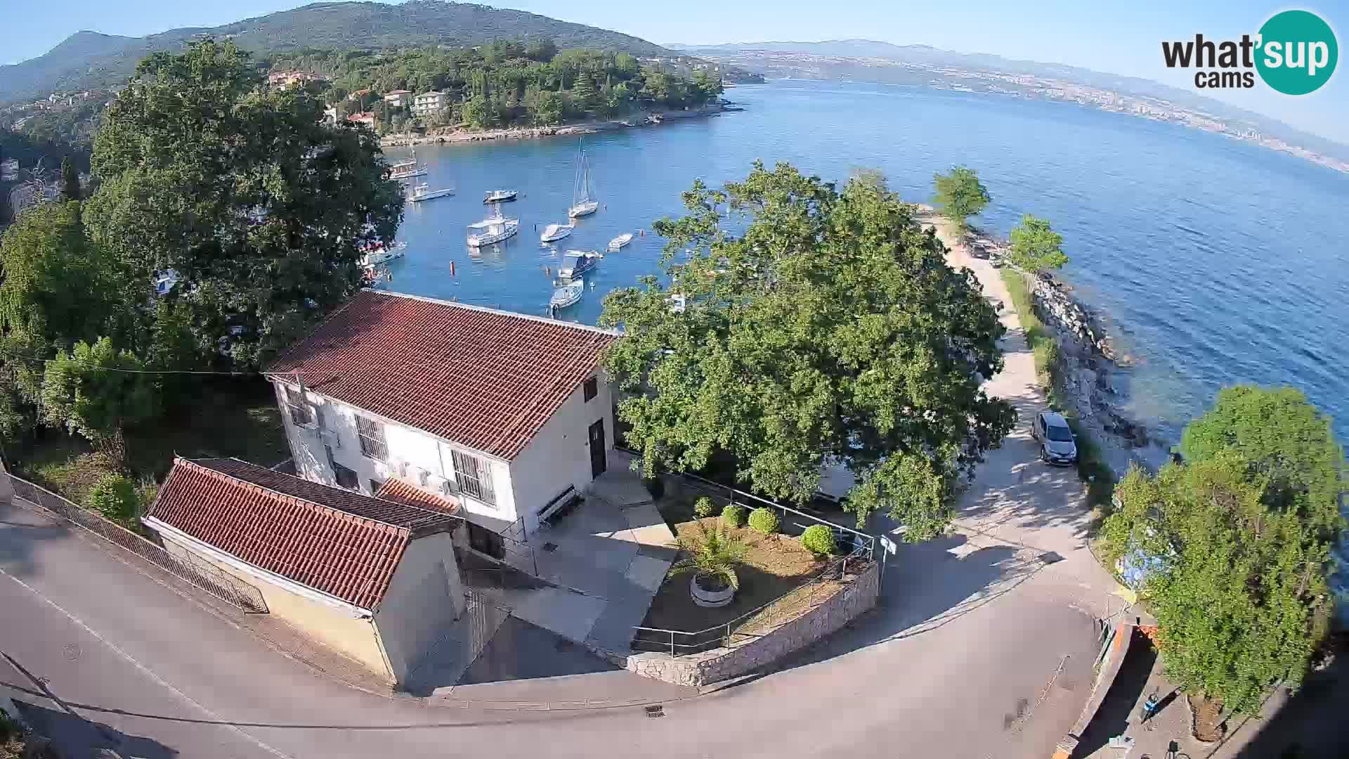 Webcam porto Ika – Vista LIVE sul porto e le luci di Opatija