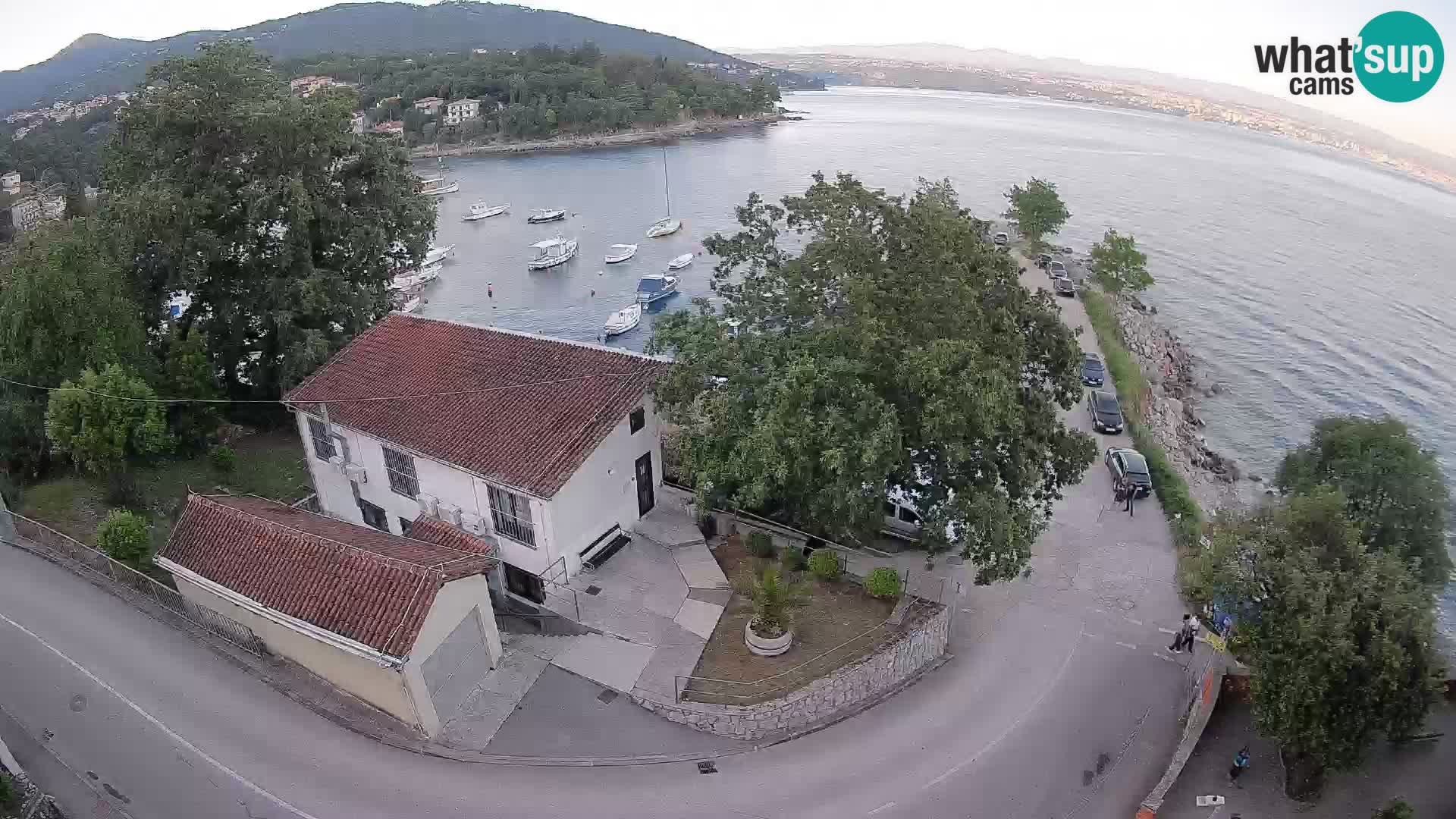 Webcam porto Ika – Vista LIVE sul porto e le luci di Opatija