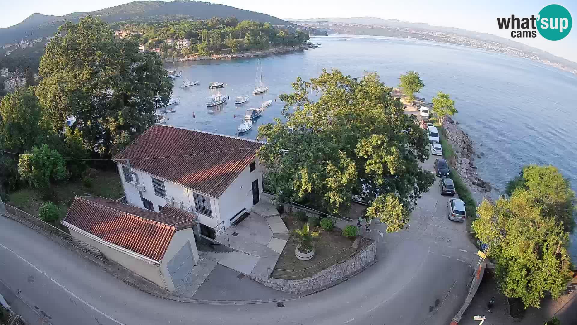 Webcam porto Ika – Vista LIVE sul porto e le luci di Opatija