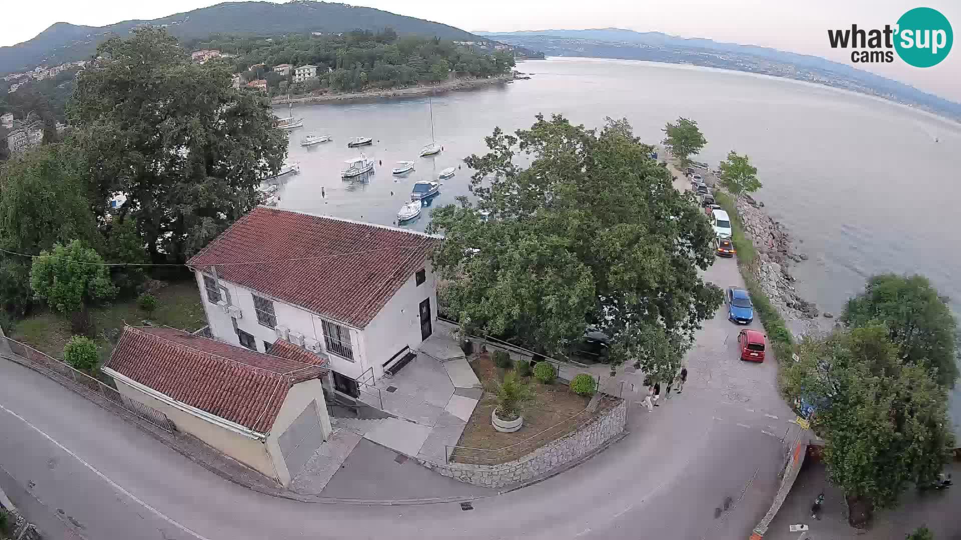Webcam porto Ika – Vista LIVE sul porto e le luci di Opatija