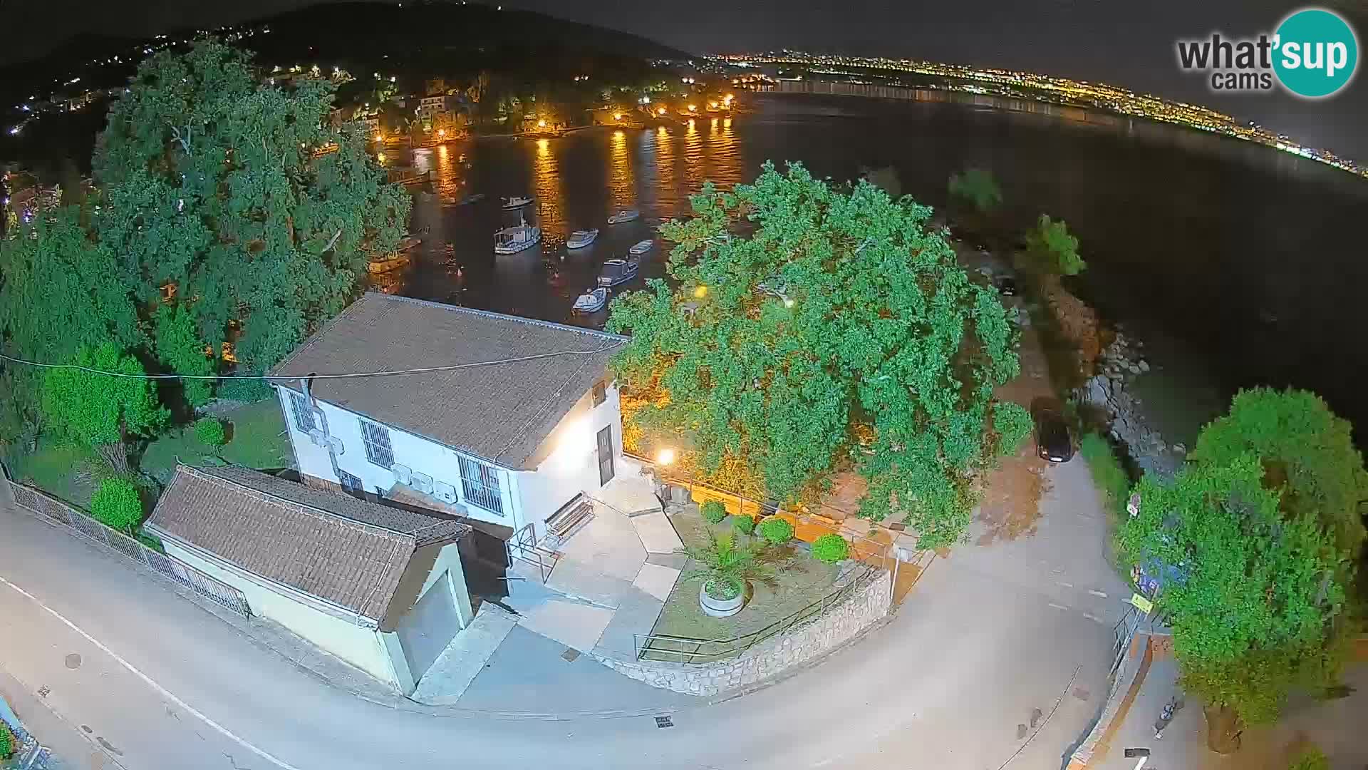 Webcam porto Ika – Vista LIVE sul porto e le luci di Opatija