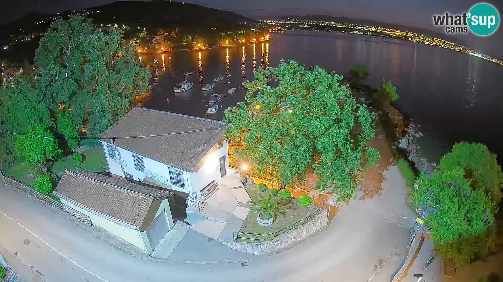Webcam porto Ika – Vista LIVE sul porto e le luci di Opatija