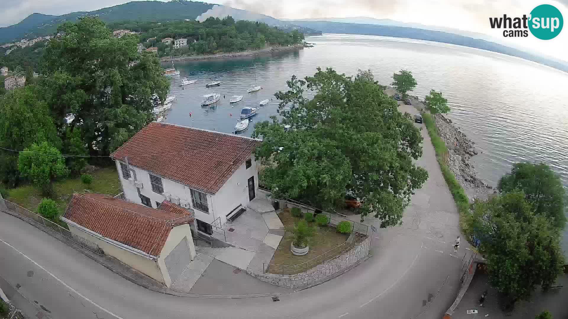 Ika Harbor Webcam – LIVE View of the Harbor and Opatija Lights