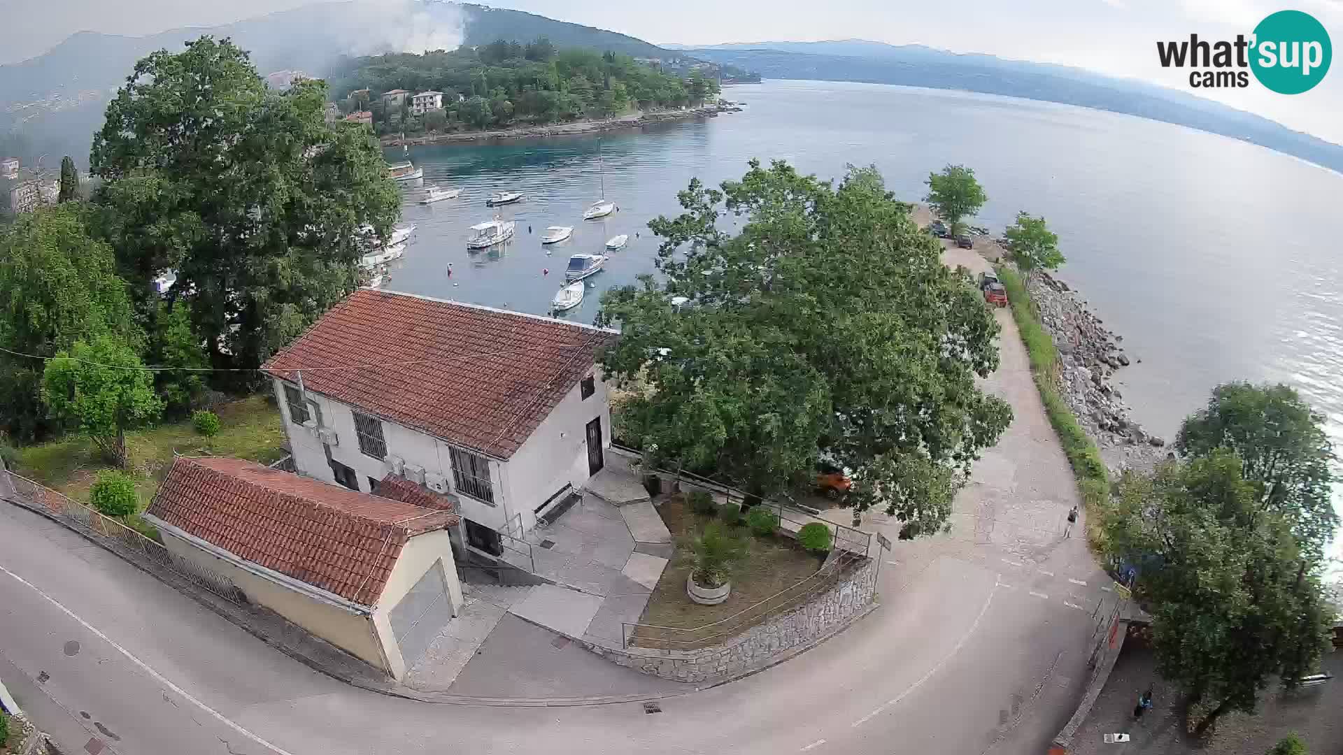 Webcam porto Ika – Vista LIVE sul porto e le luci di Opatija