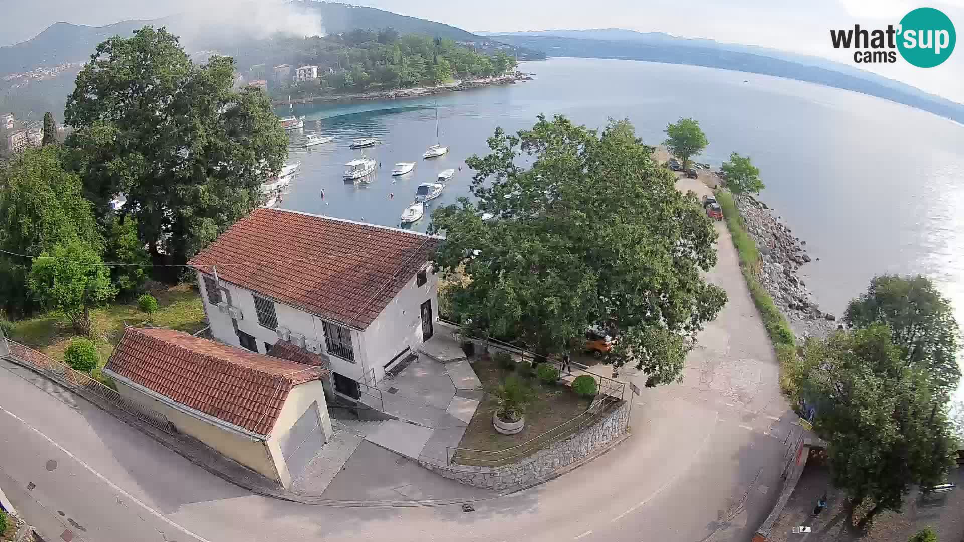 Webcam port d’Ika – Vue en direct et lumières d’Opatija