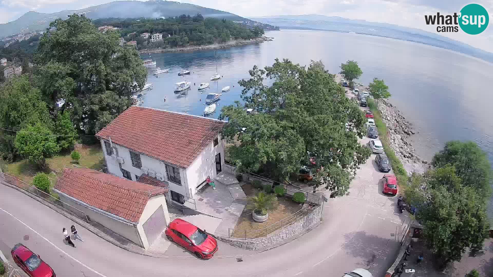 Webcam puerto de Ika – Vista en directo y luces de Opatija