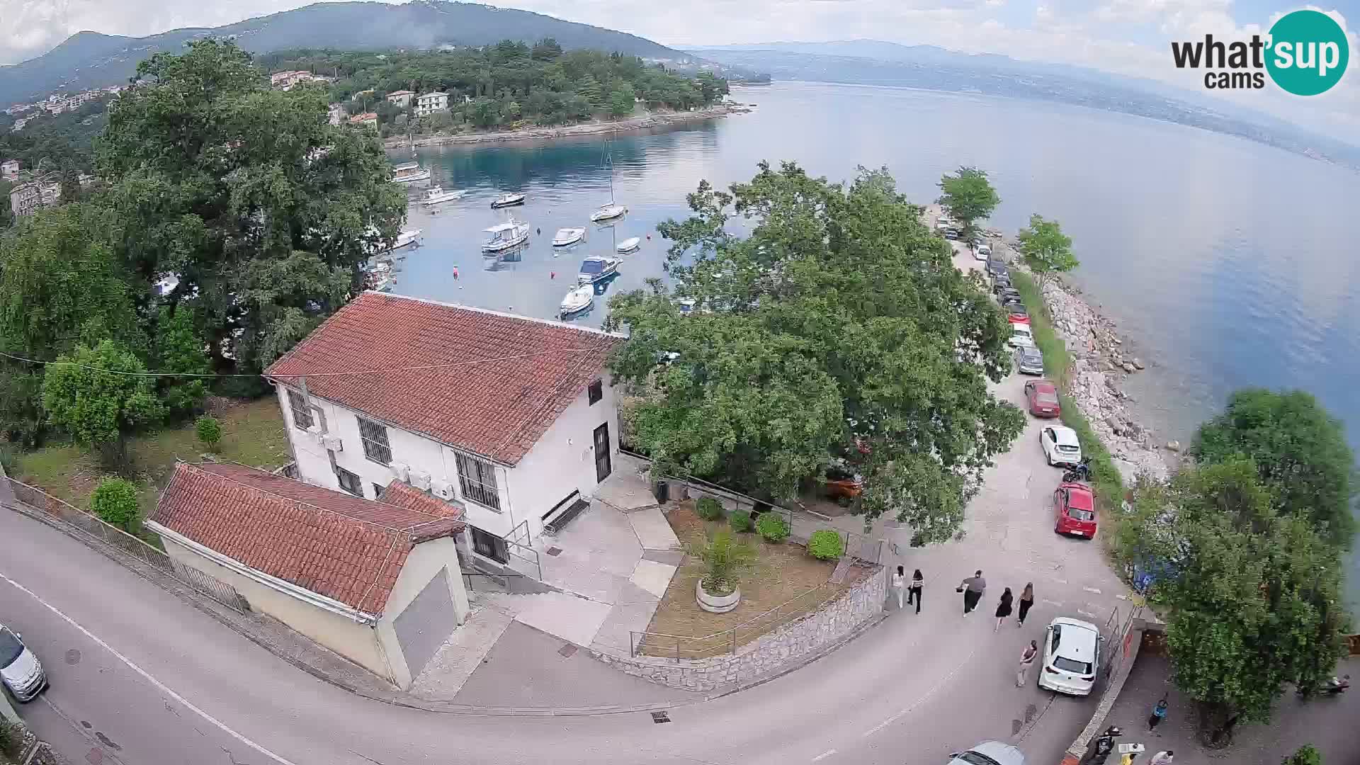 Webcam porto Ika – Vista LIVE sul porto e le luci di Opatija