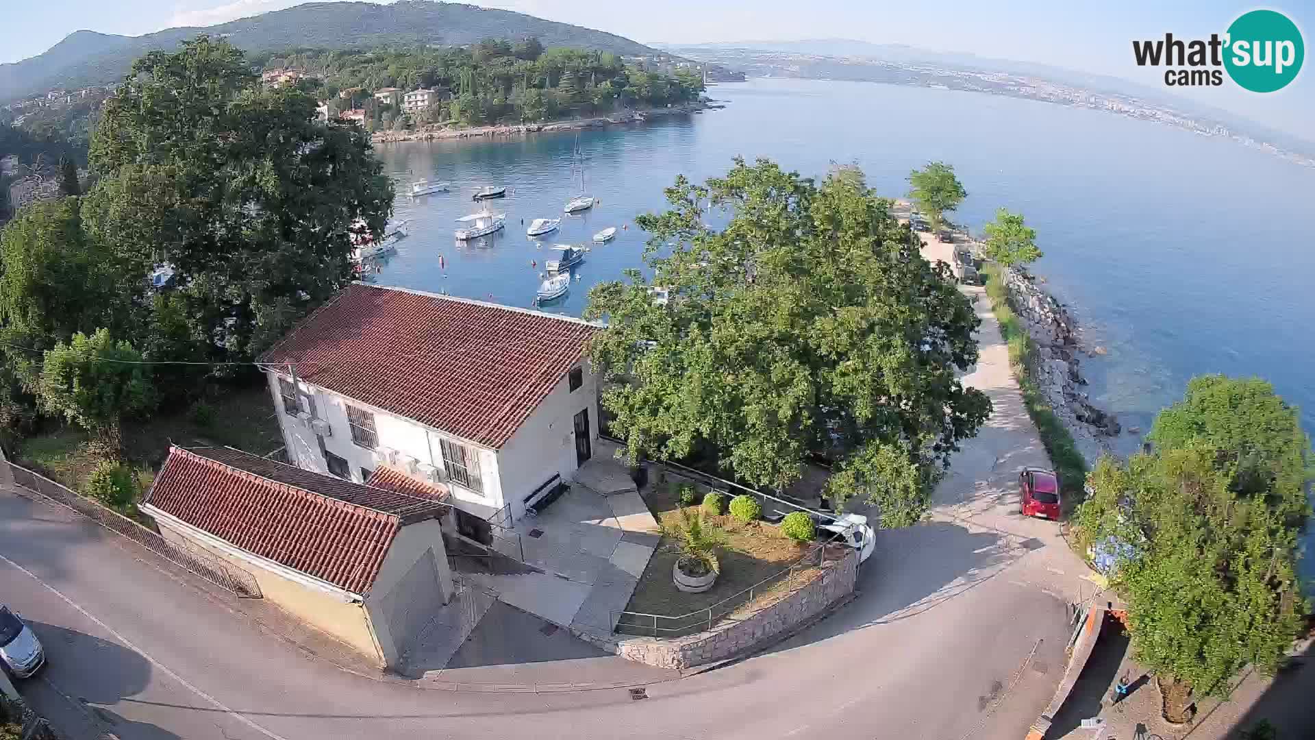 Webcam porto Ika – Vista LIVE sul porto e le luci di Opatija
