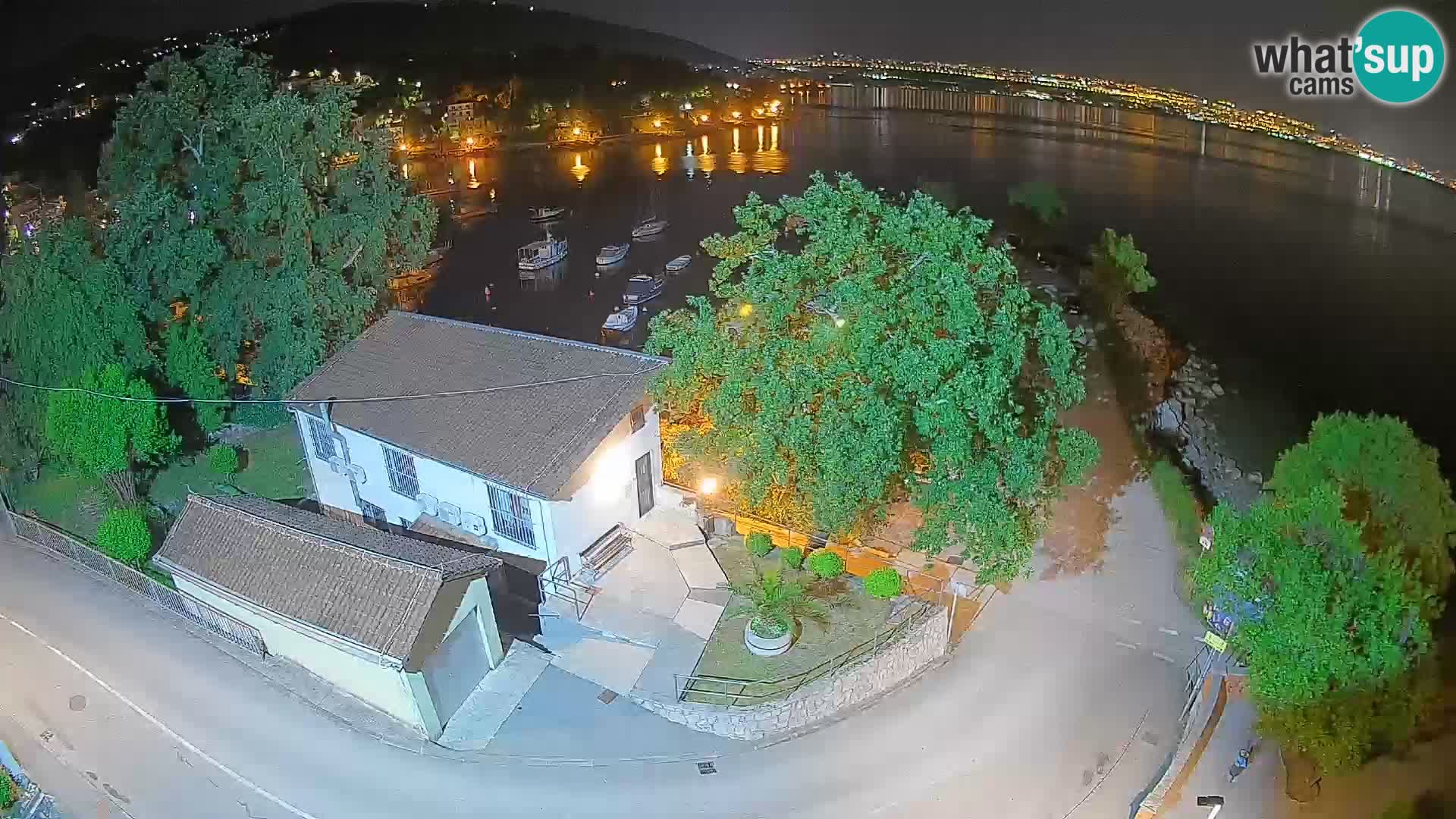 Webcam Ika Hafen – LIVE Blick auf den Hafen und die Lichter von Opatija