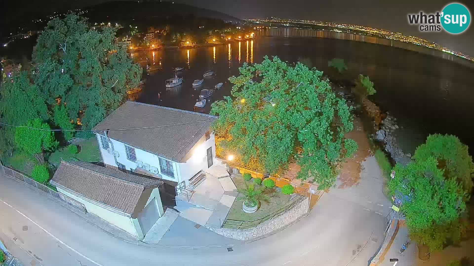 Webcam port d’Ika – Vue en direct et lumières d’Opatija