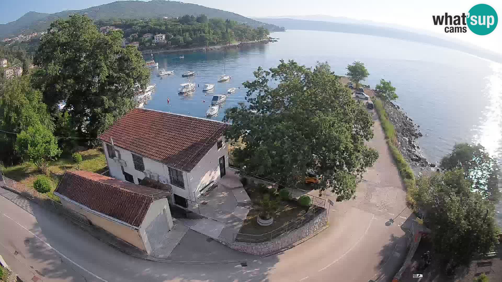 Webcam porto Ika – Vista LIVE sul porto e le luci di Opatija