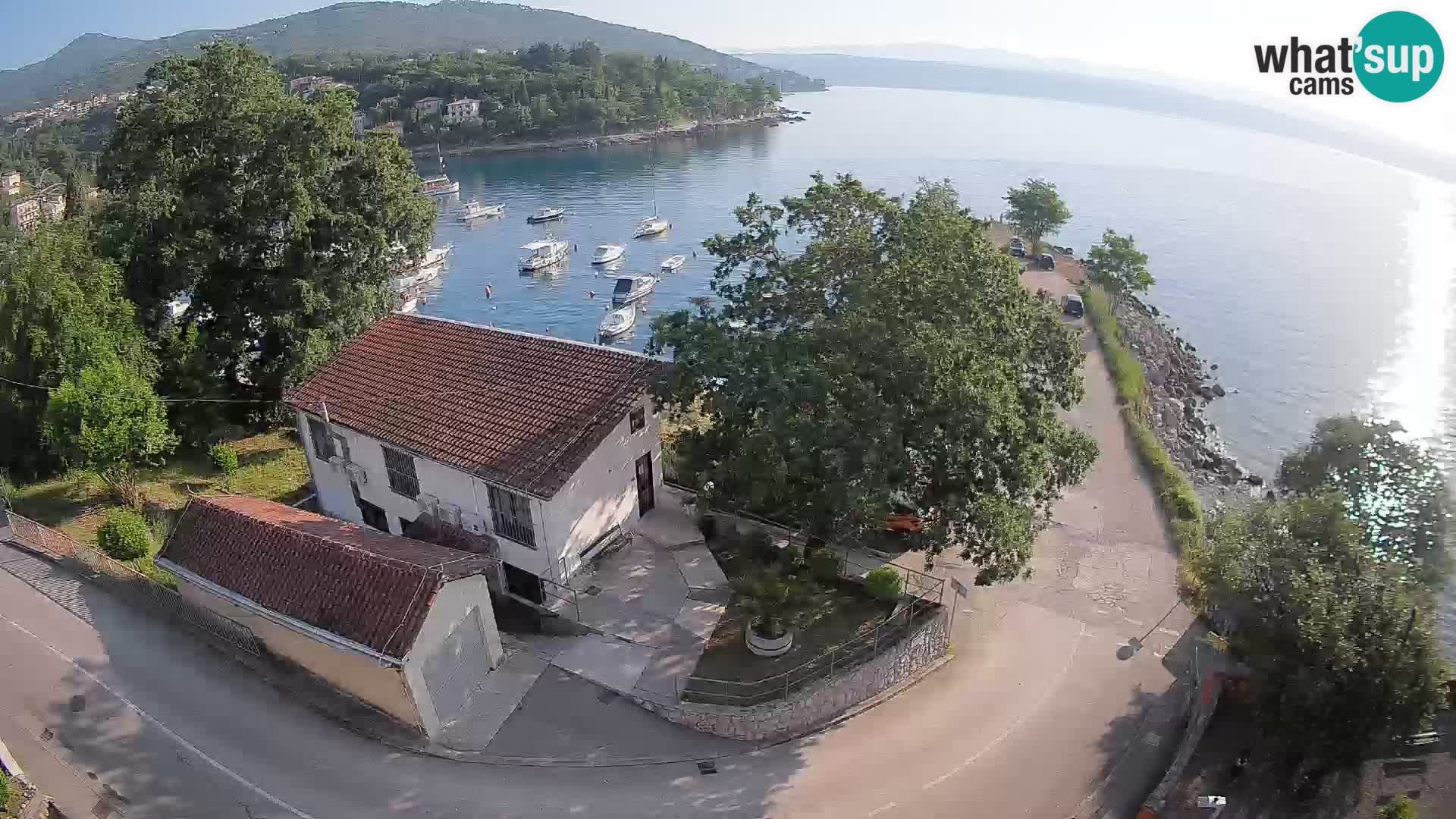 Webcam porto Ika – Vista LIVE sul porto e le luci di Opatija