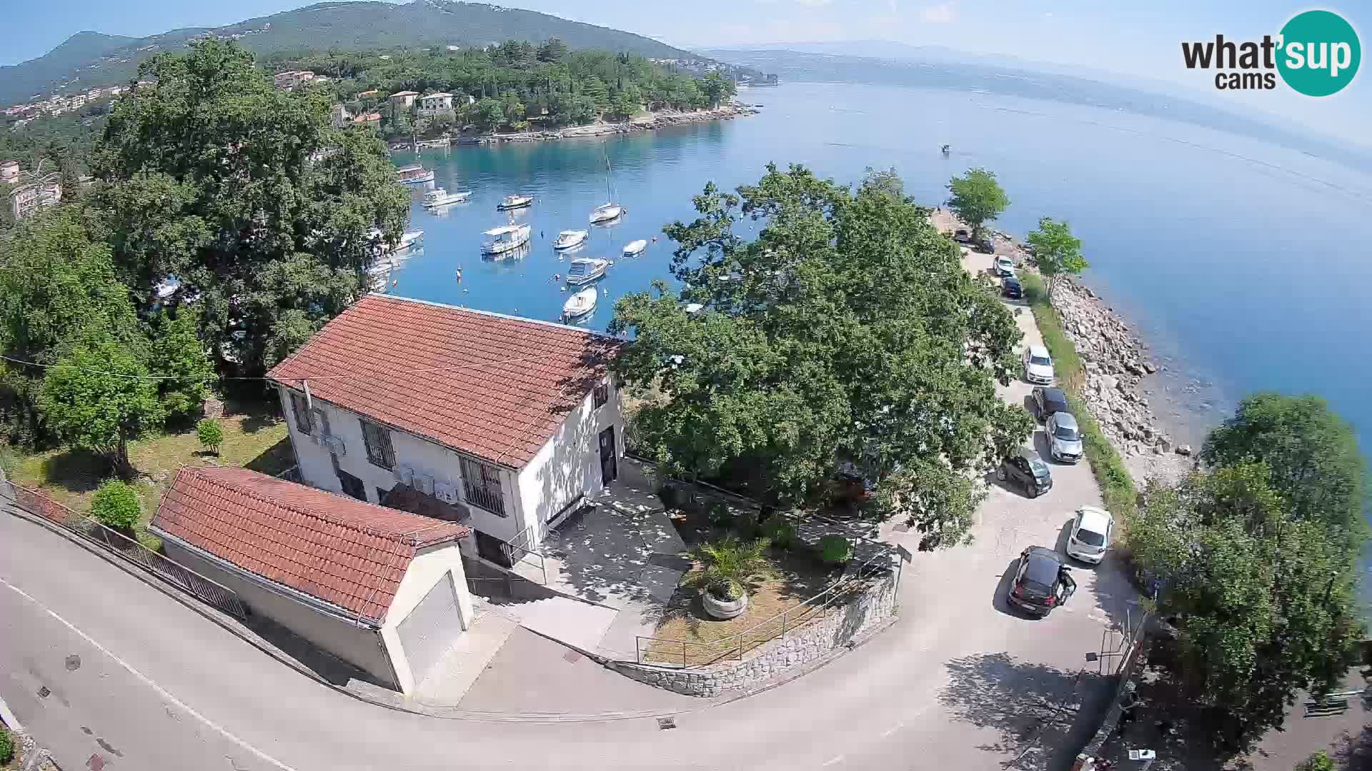 Webcam port d’Ika – Vue en direct et lumières d’Opatija