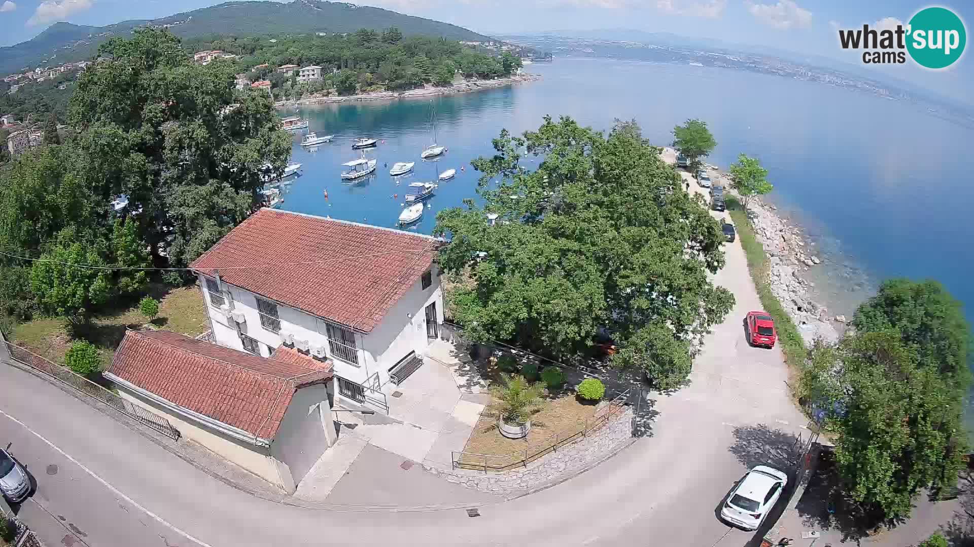 Webcam porto Ika – Vista LIVE sul porto e le luci di Opatija