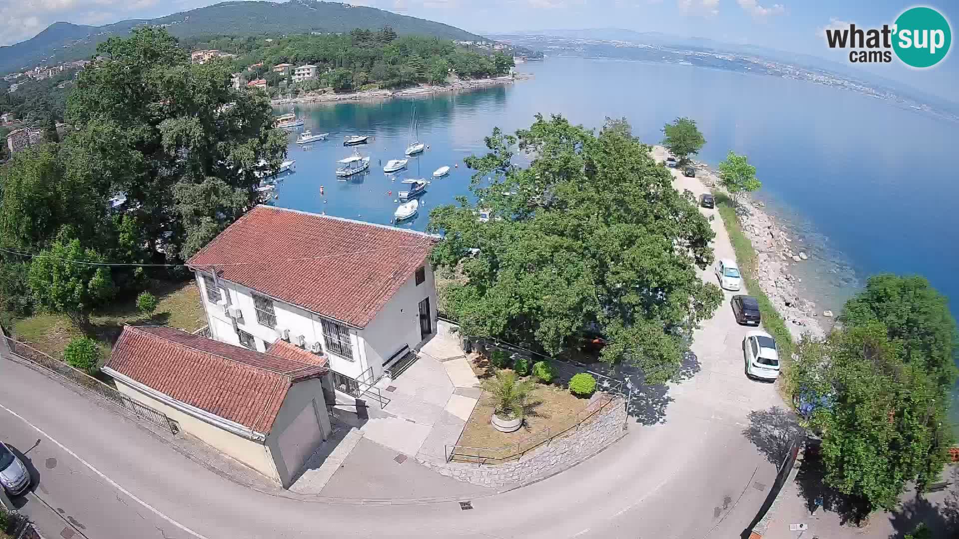 Ika Harbor Webcam – LIVE View of the Harbor and Opatija Lights