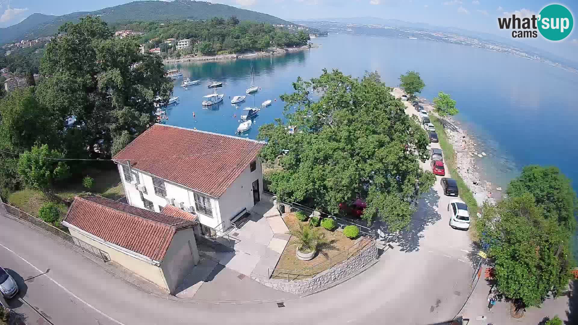 Webcam porto Ika – Vista LIVE sul porto e le luci di Opatija