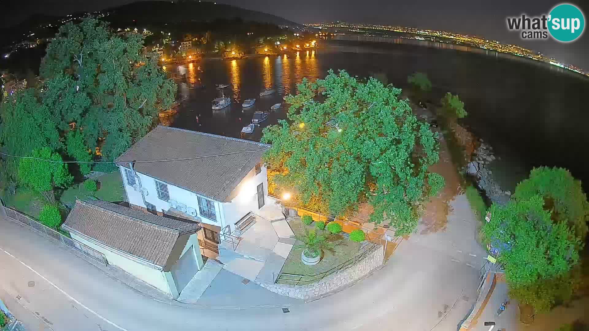 Webcam porto Ika – Vista LIVE sul porto e le luci di Opatija