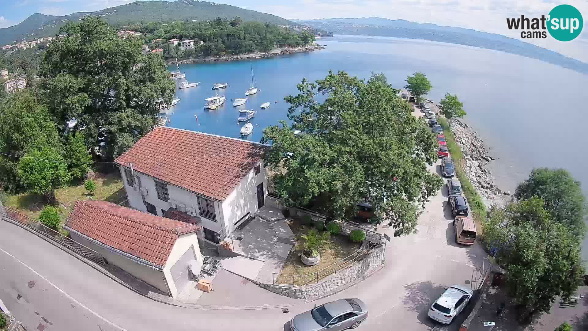 Webcam puerto de Ika – Vista en directo y luces de Opatija