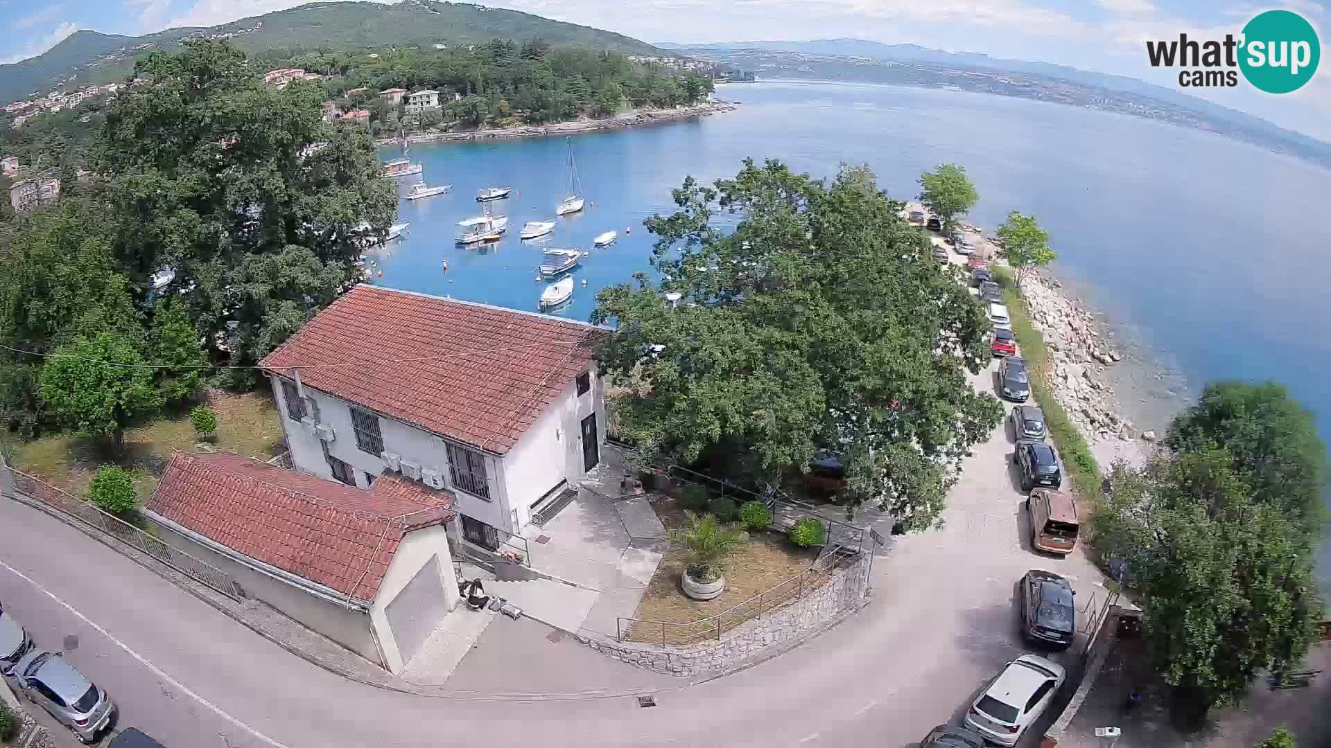 Webcam porto Ika – Vista LIVE sul porto e le luci di Opatija