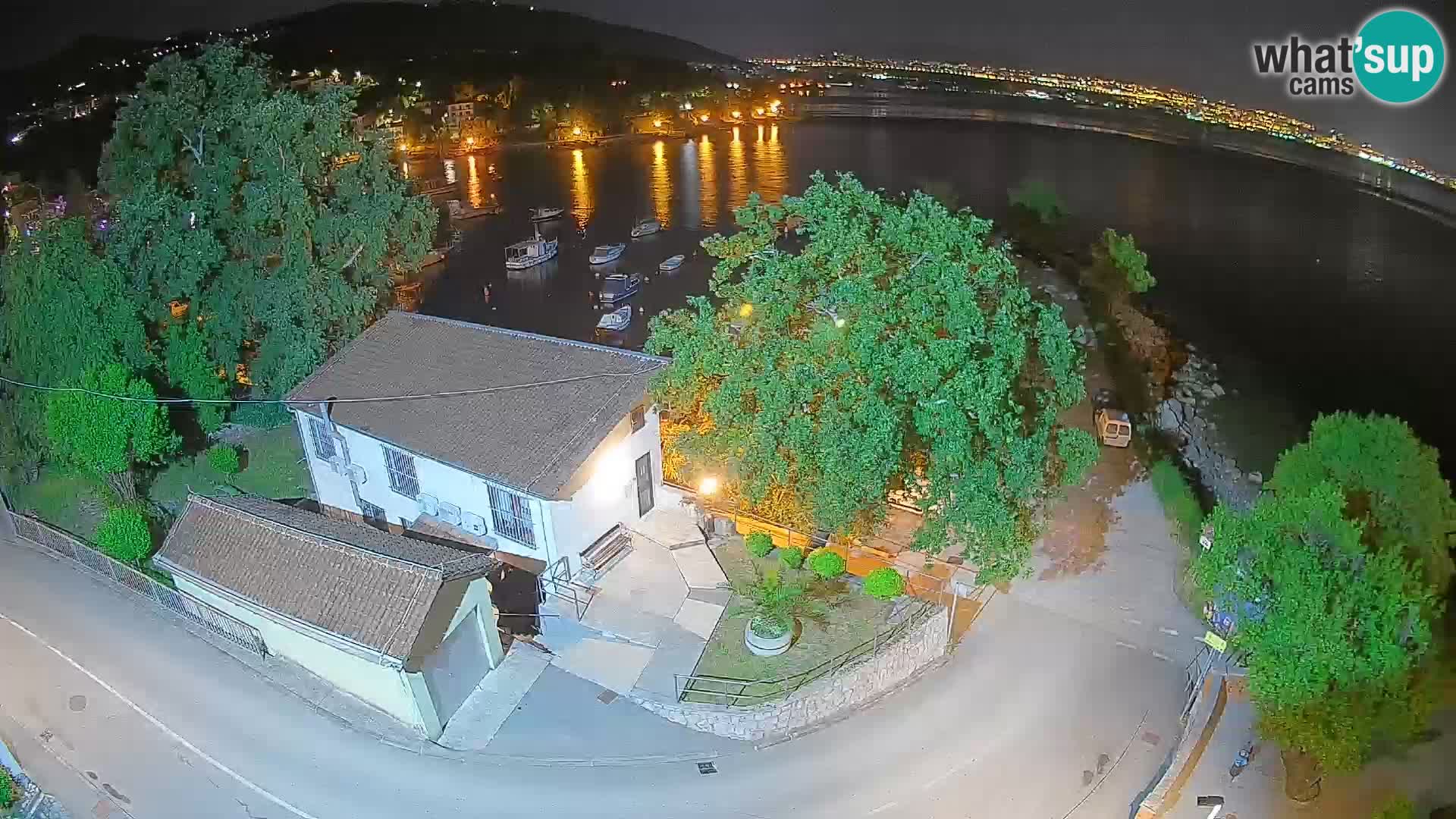 Webcam port d’Ika – Vue en direct et lumières d’Opatija