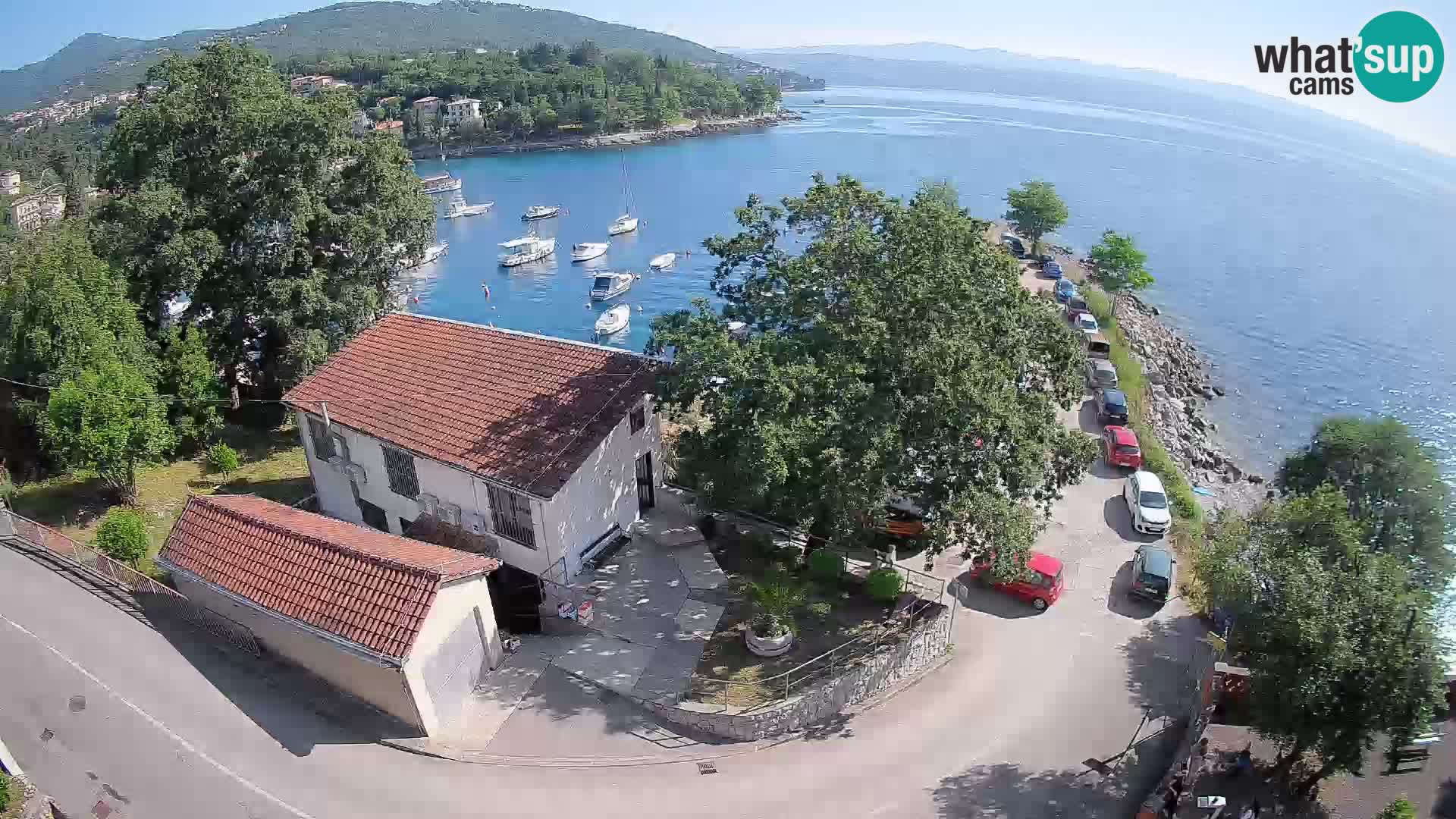 Webcam puerto de Ika – Vista en directo y luces de Opatija
