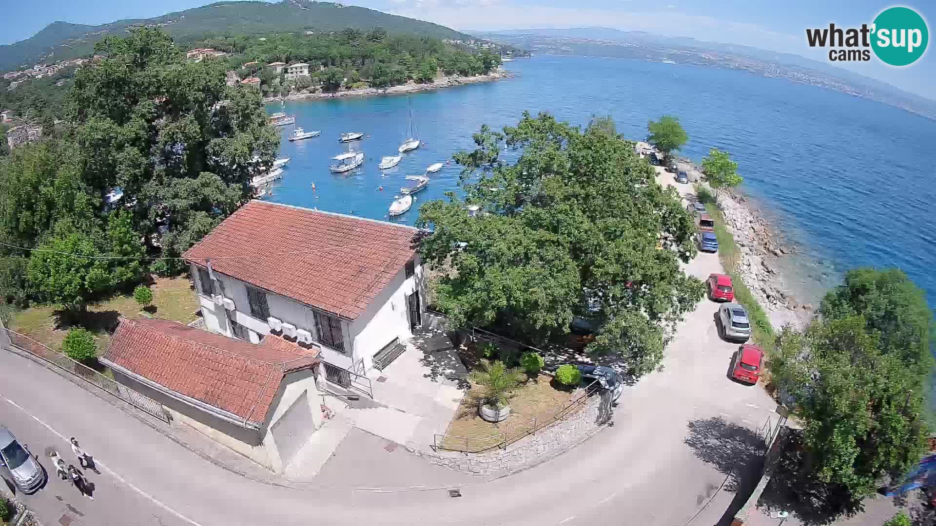 Webcam port d’Ika – Vue en direct et lumières d’Opatija