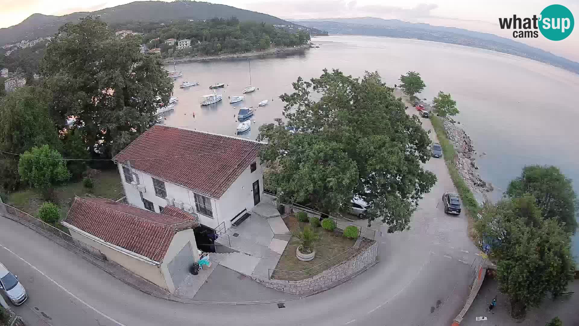 Webcam porto Ika – Vista LIVE sul porto e le luci di Opatija