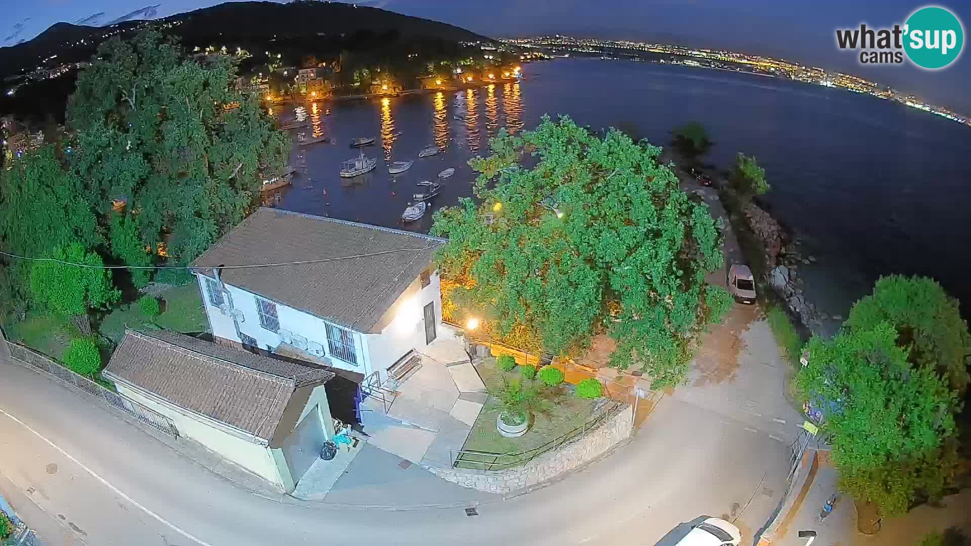 Webcam port d’Ika – Vue en direct et lumières d’Opatija