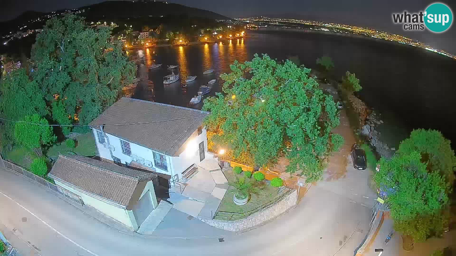 Webcam Ika Hafen – LIVE Blick auf den Hafen und die Lichter von Opatija