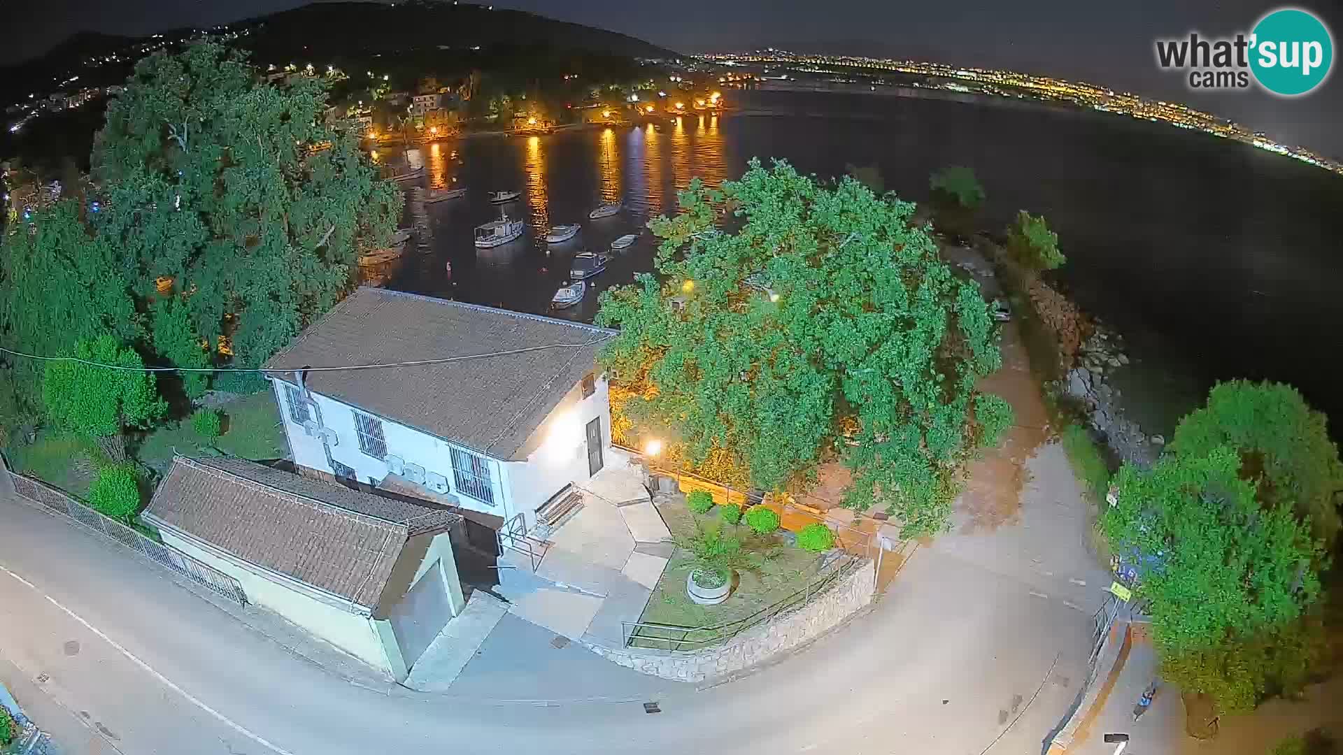 Webcam Ika Hafen – LIVE Blick auf den Hafen und die Lichter von Opatija