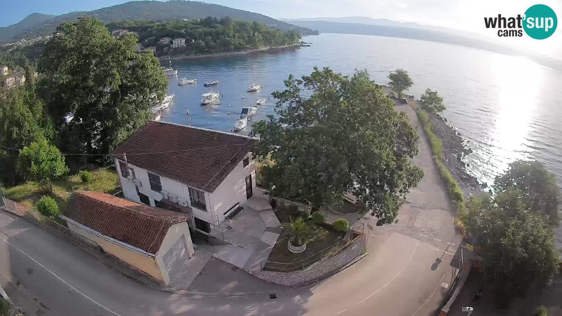 Webcam porto Ika – Vista LIVE sul porto e le luci di Opatija