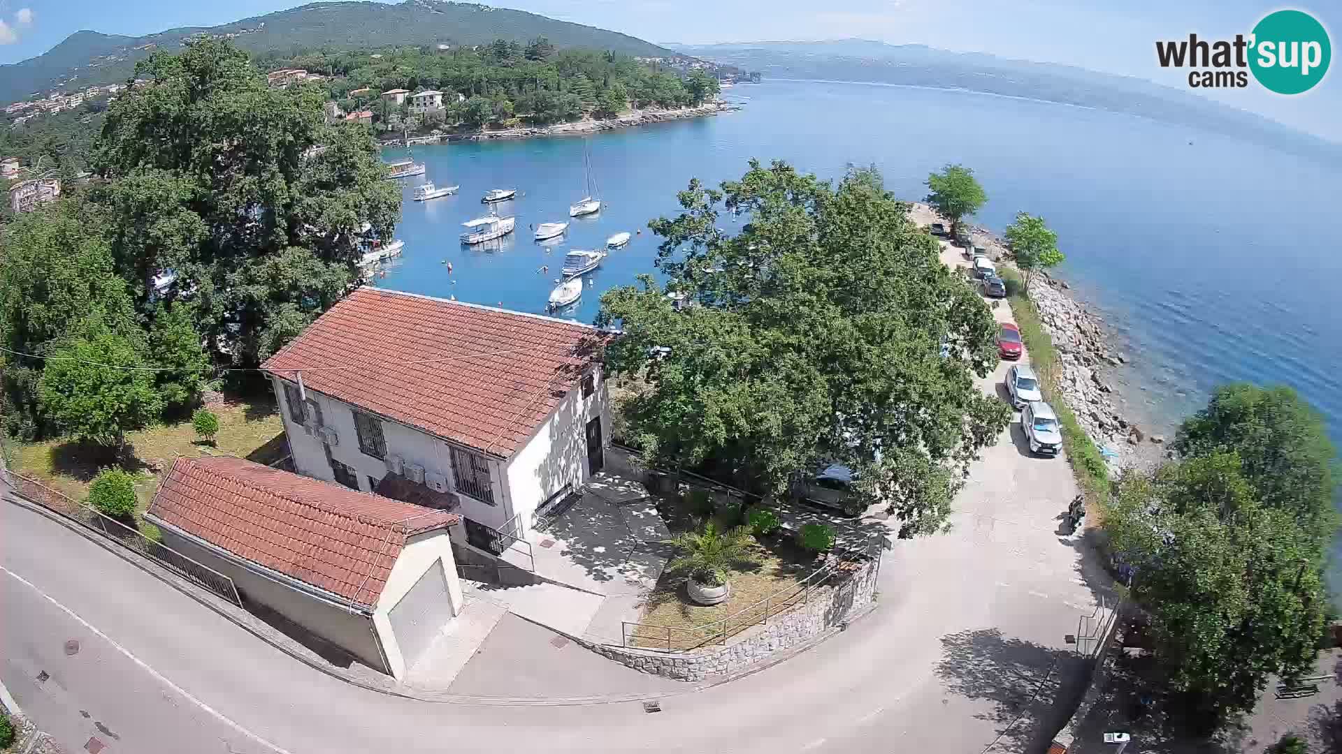 Webcam porto Ika – Vista LIVE sul porto e le luci di Opatija
