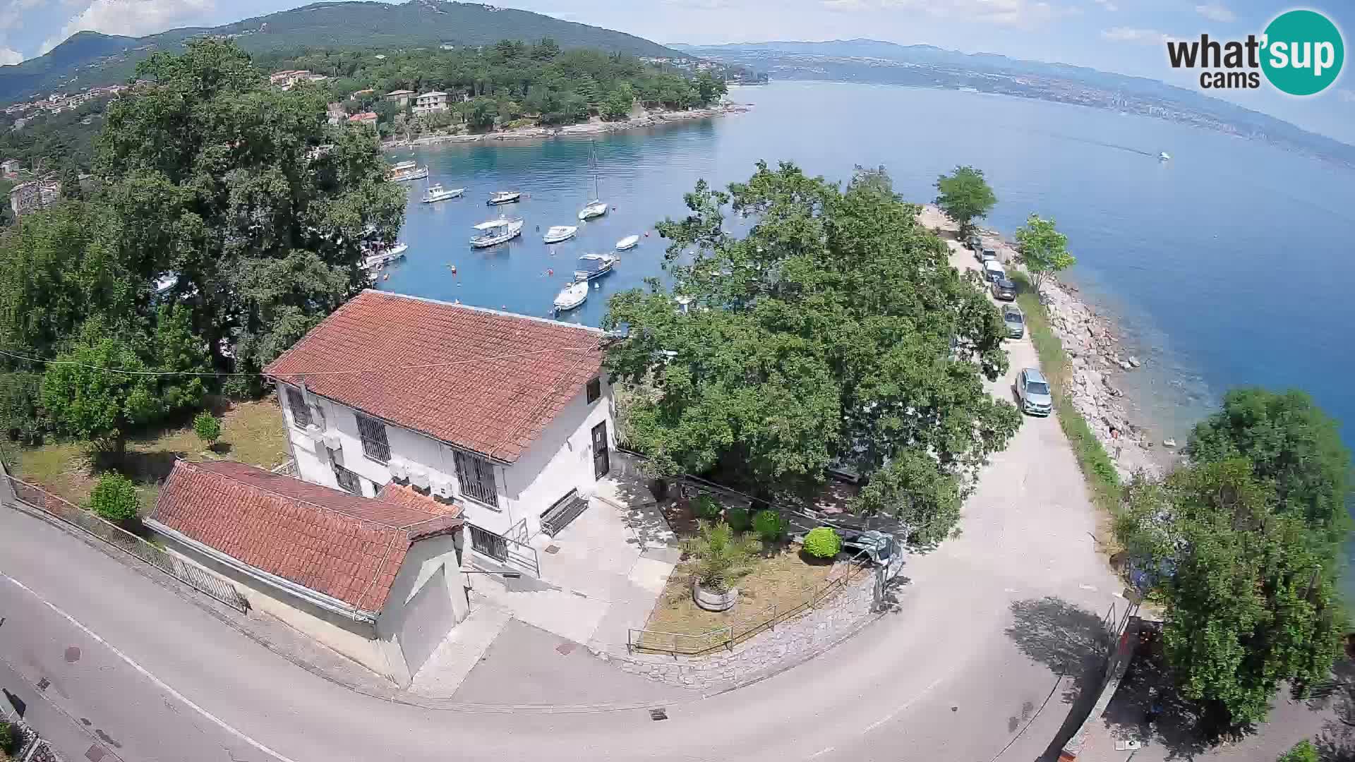 Webcam porto Ika – Vista LIVE sul porto e le luci di Opatija