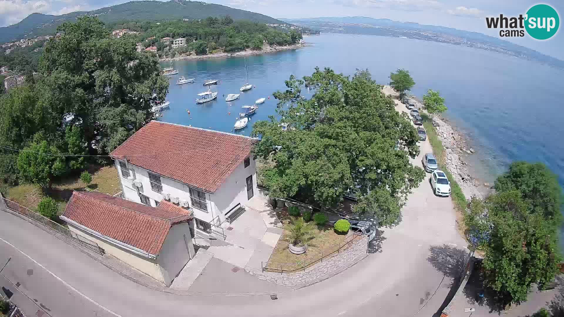 Webcam port d’Ika – Vue en direct et lumières d’Opatija