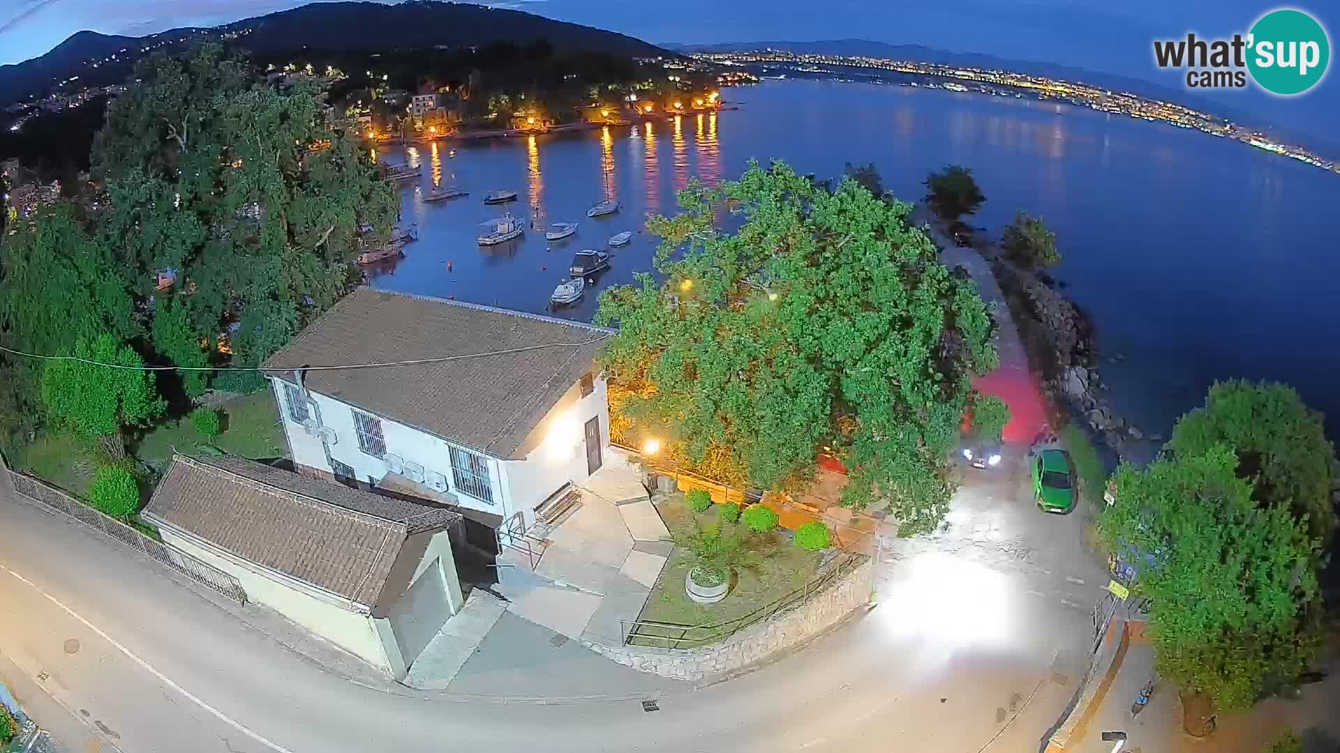 Webcam porto Ika – Vista LIVE sul porto e le luci di Opatija