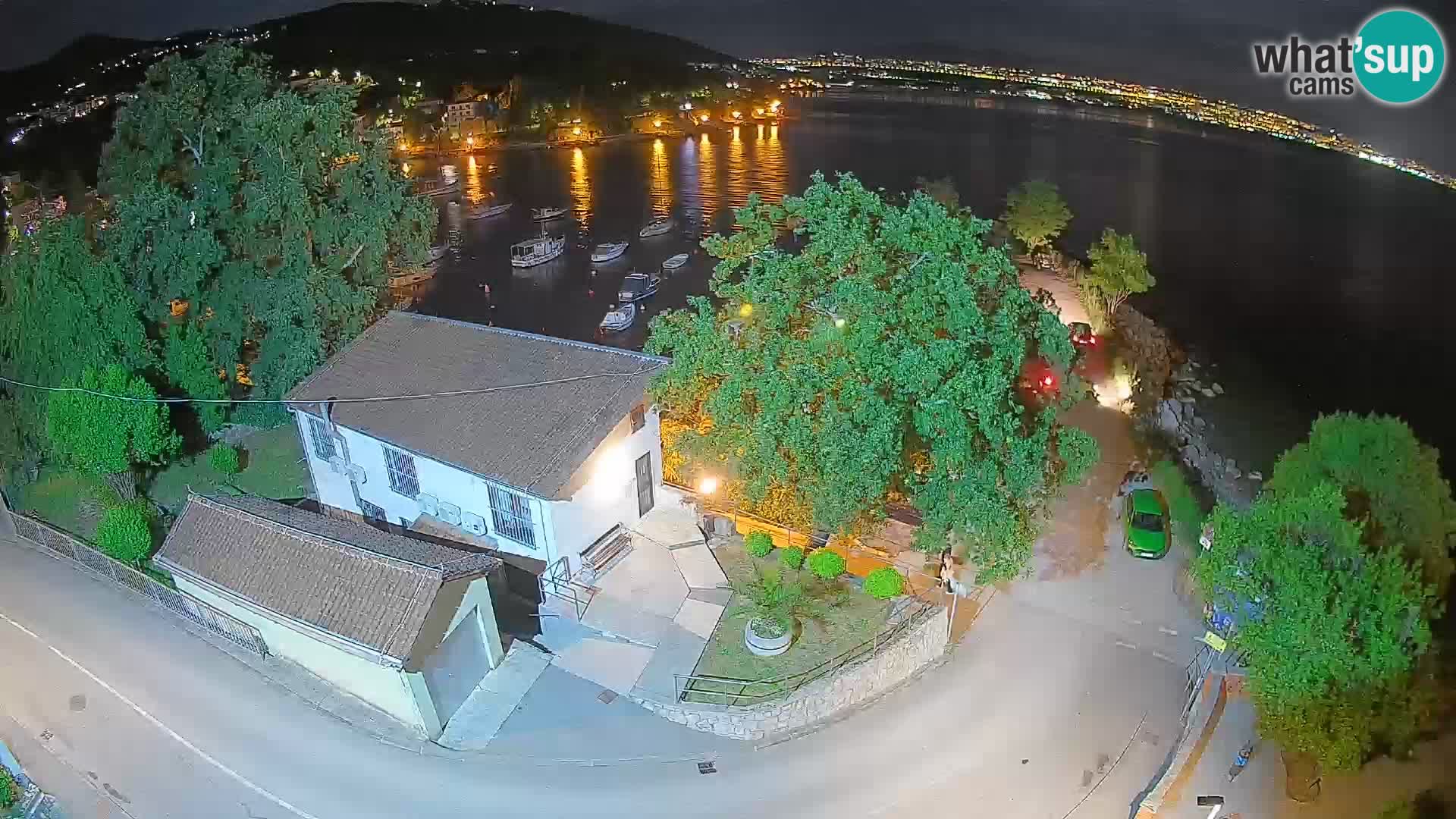 Webcam puerto de Ika – Vista en directo y luces de Opatija