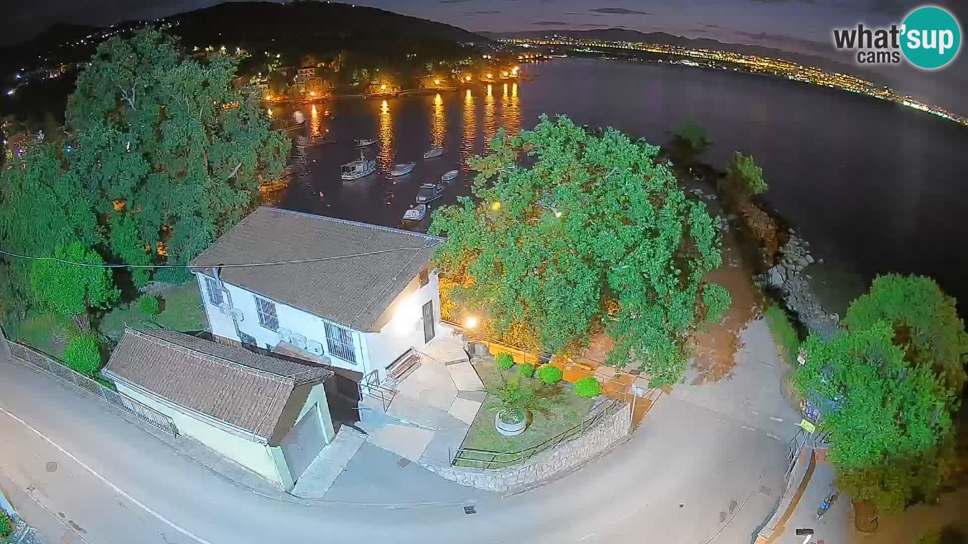 Webcam porto Ika – Vista LIVE sul porto e le luci di Opatija