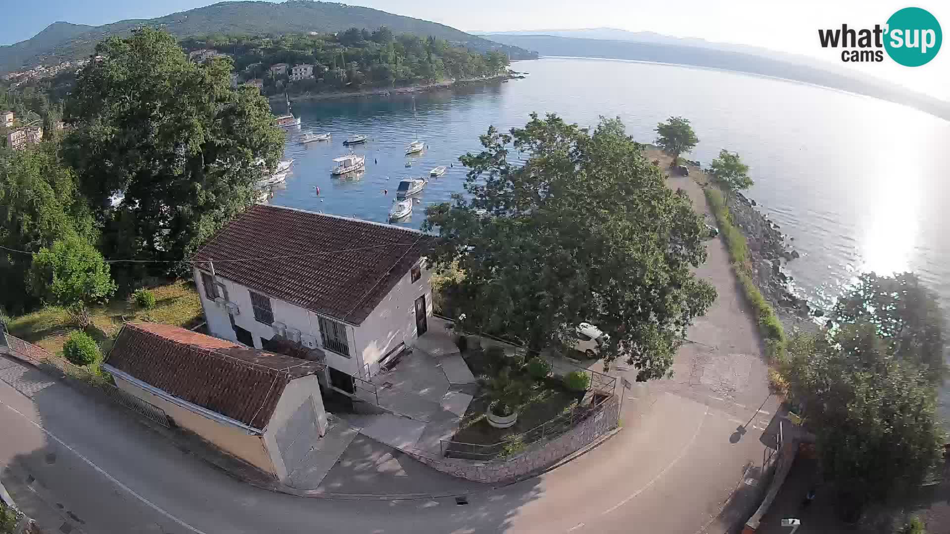 Webcam puerto de Ika – Vista en directo y luces de Opatija