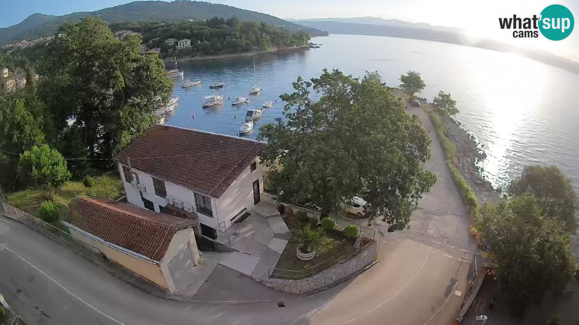 Webcam port d’Ika – Vue en direct et lumières d’Opatija