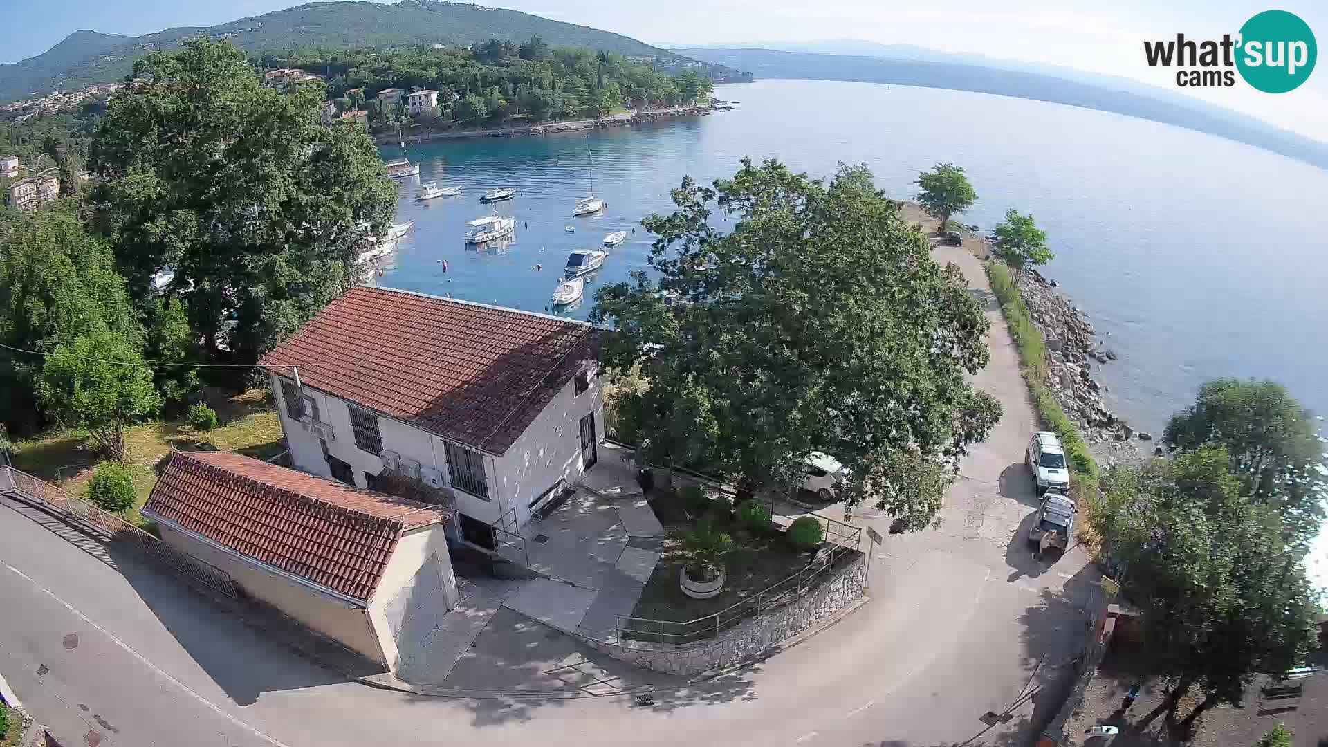 Webcam puerto de Ika – Vista en directo y luces de Opatija