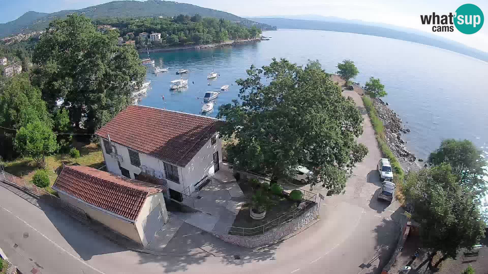 Webcam puerto de Ika – Vista en directo y luces de Opatija