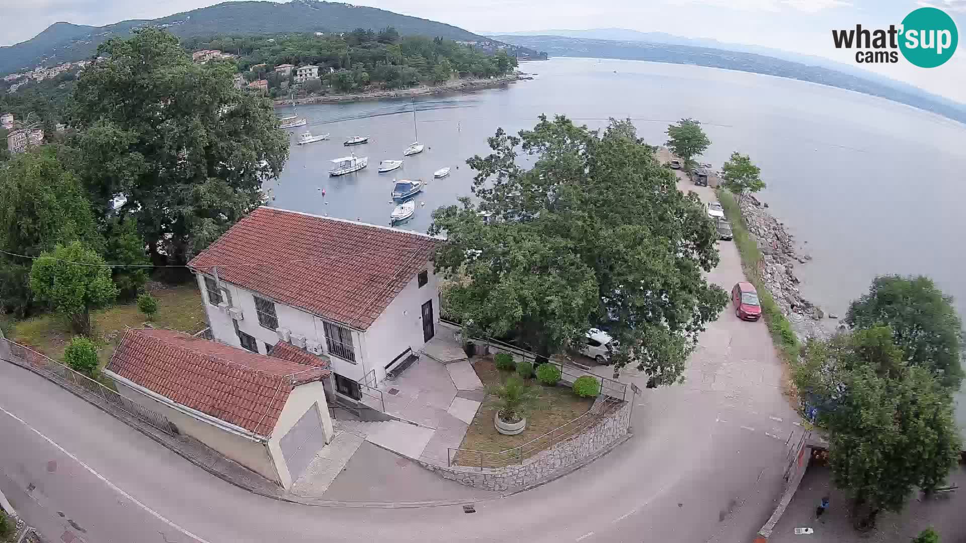 Webcam puerto de Ika – Vista en directo y luces de Opatija