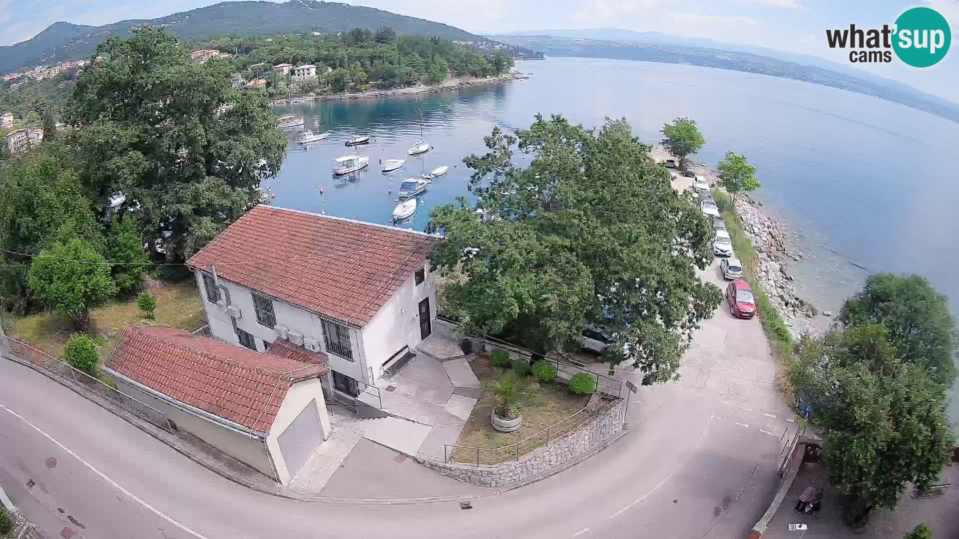 Webcam port d’Ika – Vue en direct et lumières d’Opatija