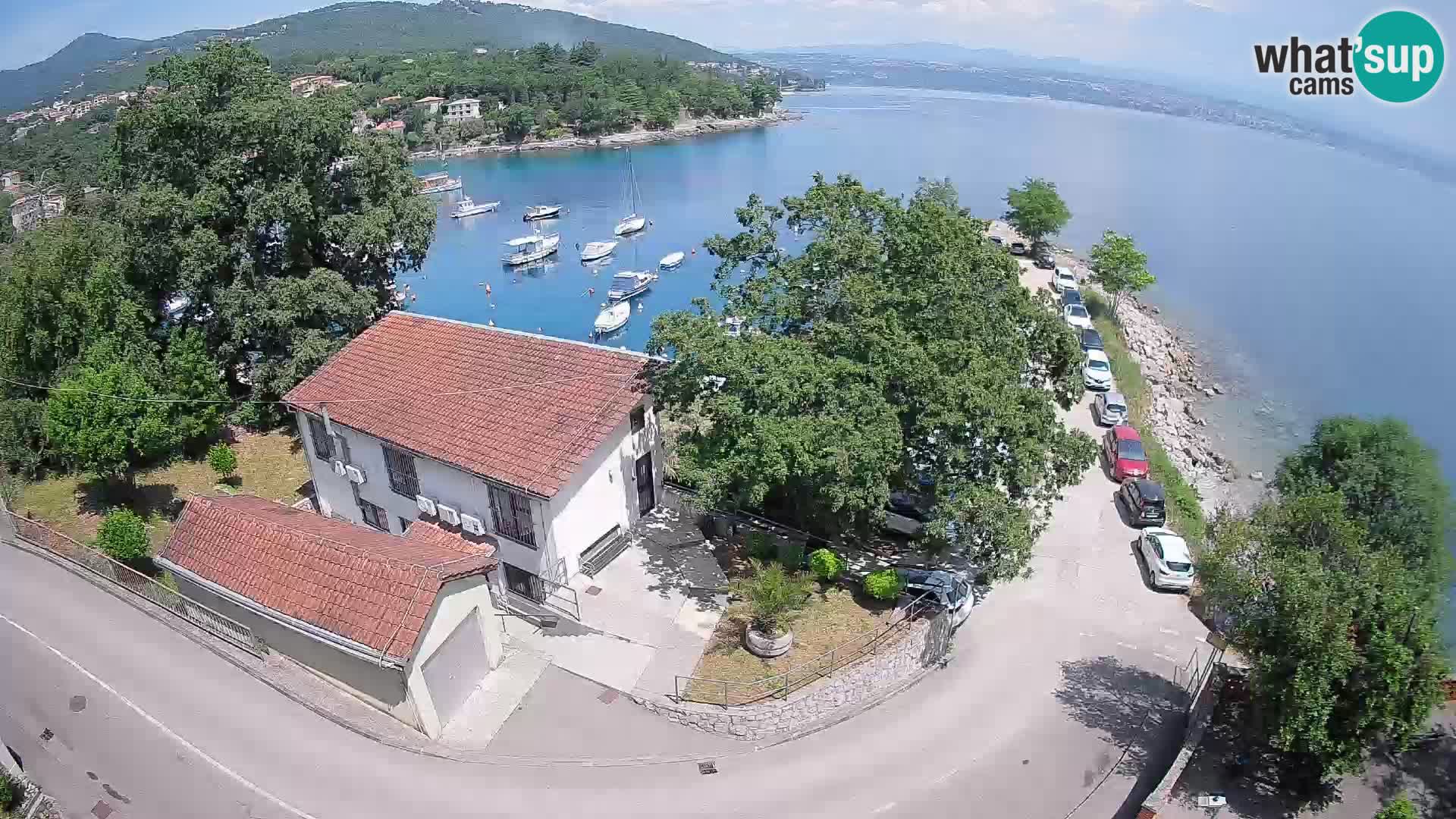 Webcam porto Ika – Vista LIVE sul porto e le luci di Opatija
