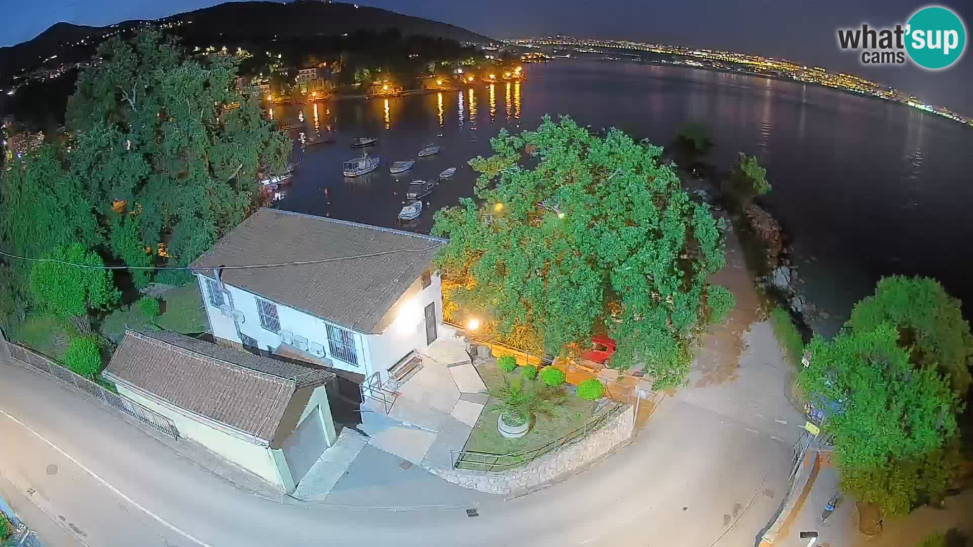 Webcam Ika Hafen – LIVE Blick auf den Hafen und die Lichter von Opatija