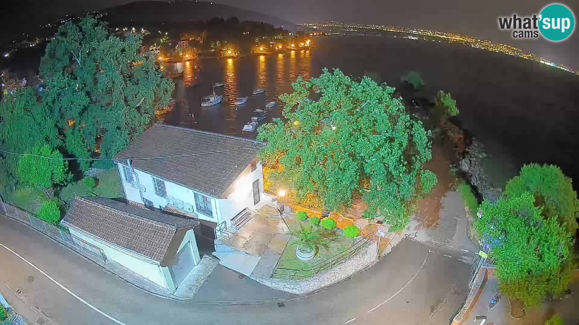 Webcam port d’Ika – Vue en direct et lumières d’Opatija
