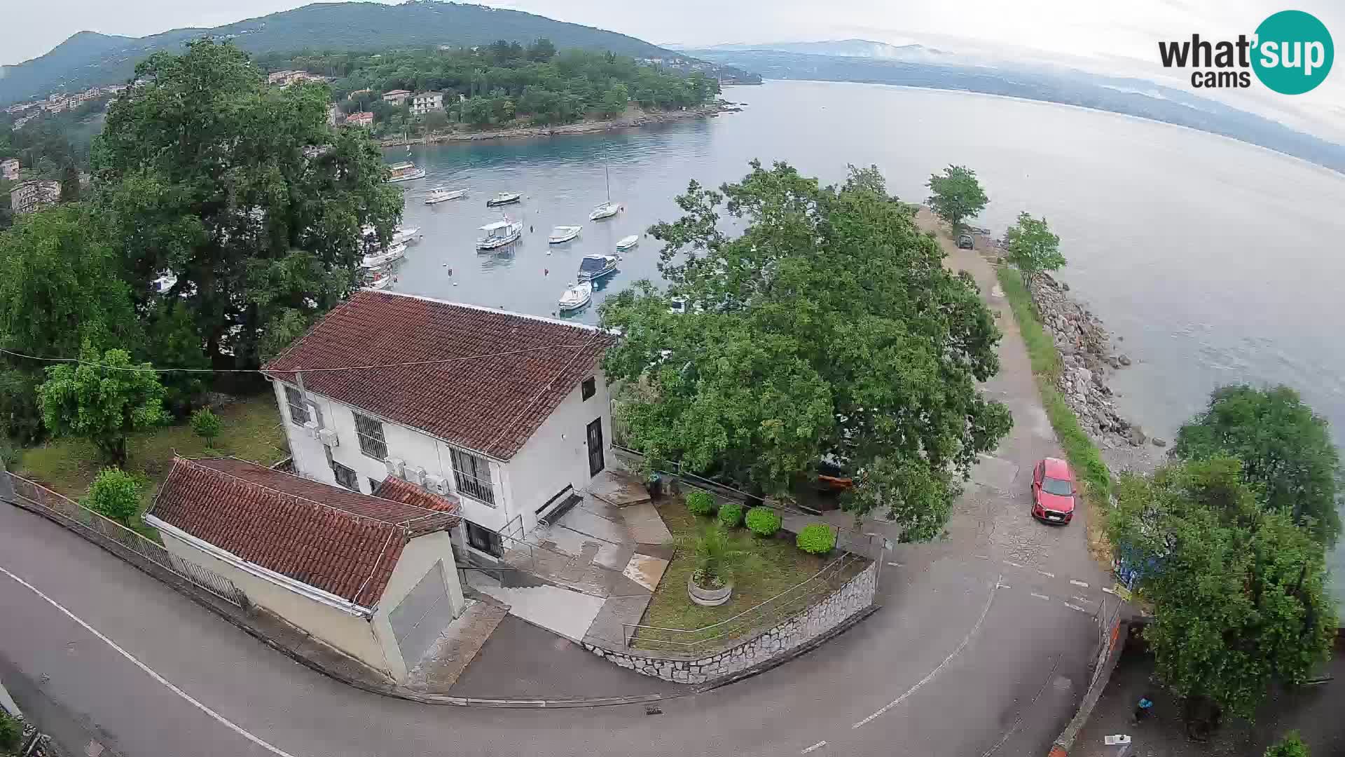 Webcam puerto de Ika – Vista en directo y luces de Opatija