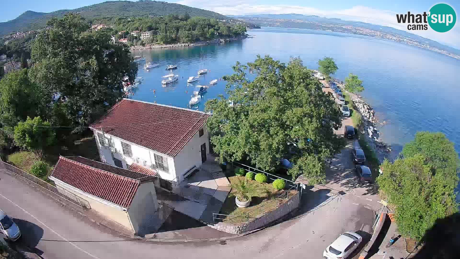 Webcam porto Ika – Vista LIVE sul porto e le luci di Opatija